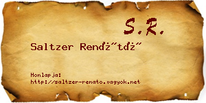 Saltzer Renátó névjegykártya